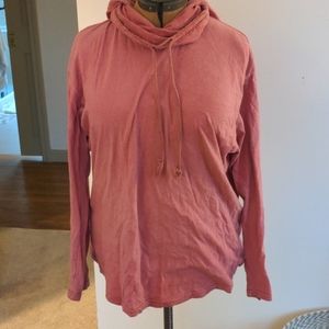 Pink turtle neck sweatshirt